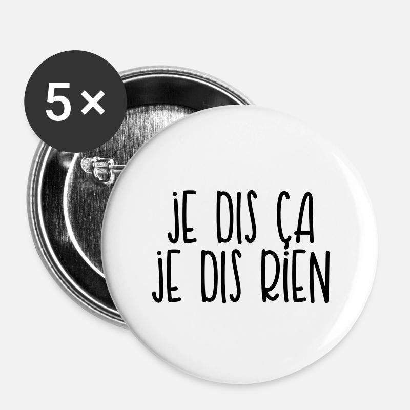 Just saying - Buttons large 2.2''/56 mm (5-pack) - white
