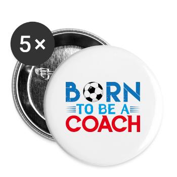 soccer coach | Football Coach Gift The Best - Buttons large 2.2''/56 mm (5-pack) - white - Front