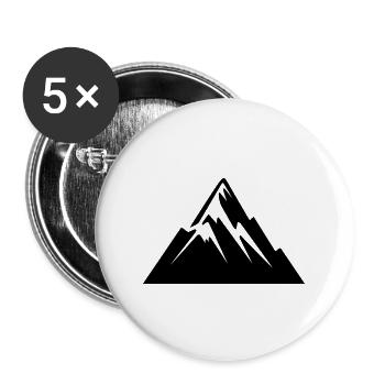Mountain - Buttons large 2.2''/56 mm (5-pack) - white - Front