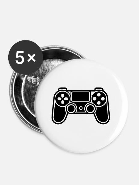 Videospiel-Controller - Buttons groß 56 mm (5er Pack) - Weiß