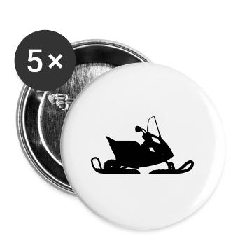 snowmobile - Buttons large 2.2''/56 mm (5-pack) - white - Front