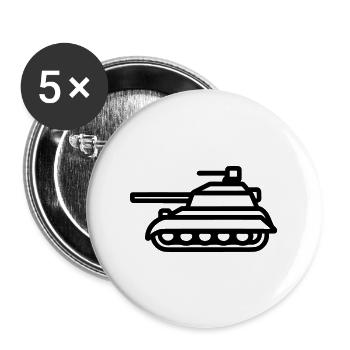 tank - Buttons large 2.2''/56 mm (5-pack) - white - Front