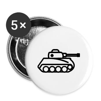 tank - Buttons large 2.2''/56 mm (5-pack) - white - Front