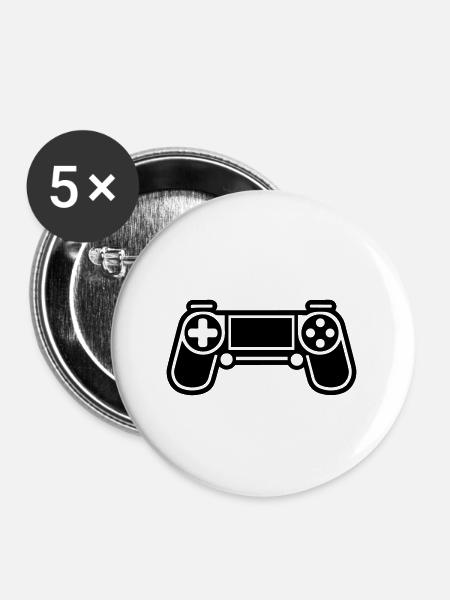 Videospiel-Controller - Buttons groß 56 mm (5er Pack) - Weiß