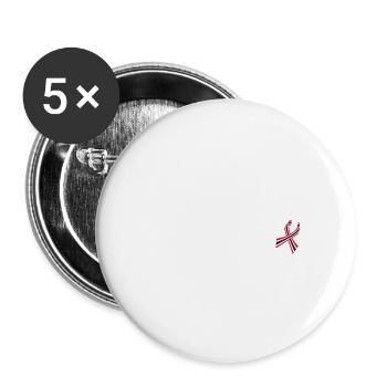 Thailand - Buttons groß 56 mm (5er Pack) - Weiß - Vorne