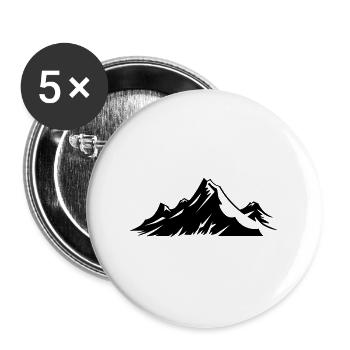 Mountain - Buttons large 2.2''/56 mm (5-pack) - white - Front