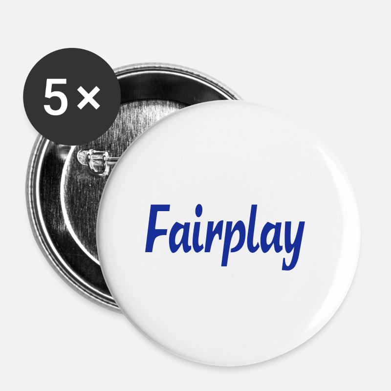 Fair play - Buttons large 2.2''/56 mm (5-pack) - white