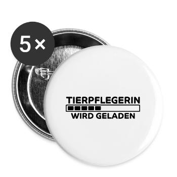 Tierpflegerin Spruch Lustig Tierpflegerin Geschenk - Buttons groß 56 mm (5er Pack) - Weiß - Vorne