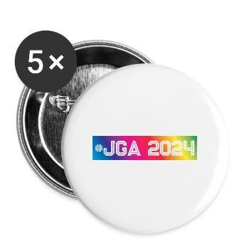 Jga 2024 Bunt - Buttons groß 56 mm (5er Pack) - Weiß - Vorne