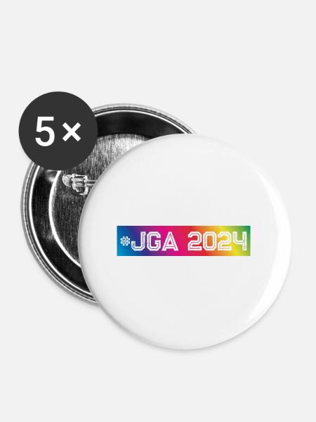 Jga 2024 Bunt - Buttons groß 56 mm (5er Pack) - Weiß