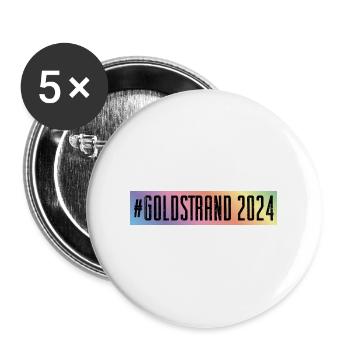 Sables d’Or 2024 Coloré - Lot de 5 grands badges (56 mm) - blanc - Devant