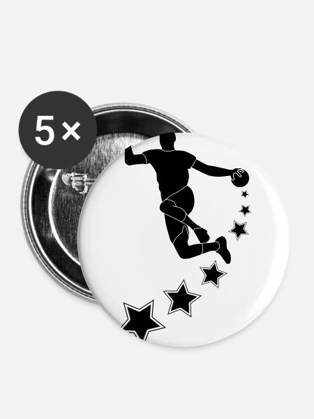 STAR 2 - Buttons groß 56 mm (5er Pack) - Weiß