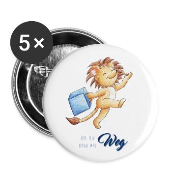 I'll be gone - Buttons large 2.2''/56 mm (5-pack) - white - Front