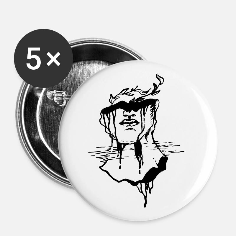 Head - Buttons large 2.2''/56 mm (5-pack) - white
