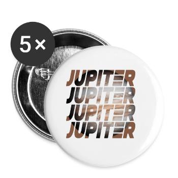 Jupiter Design - Buttons groß 56 mm (5er Pack) - Weiß - Vorne