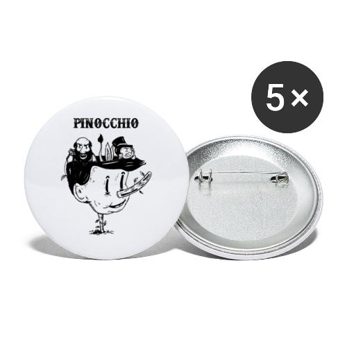 Pinocchio - Buttons large 2.2''/56 mm (5-pack)
