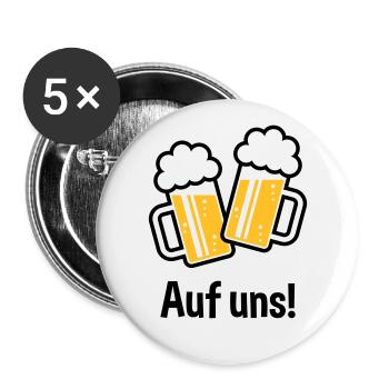 XEinHochAufUns (2) - Buttons groß 56 mm (5er Pack) - Weiß - Vorne