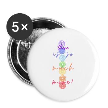 there is so much more! - Buttons large 2.2''/56 mm (5-pack) - white - Front