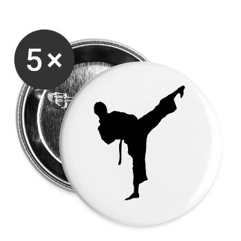 taekwondo_10 - Buttons large 2.2''/56 mm (5-pack) - white - Front