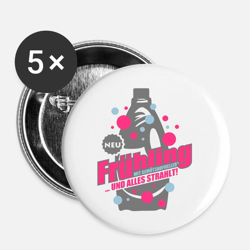 spring - Buttons large 2.2''/56 mm (5-pack) - white