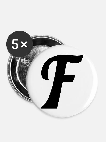 F - Buttons groß 56 mm (5er Pack) - Weiß