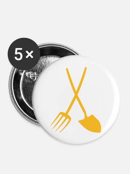 Bauer - Buttons groß 56 mm (5er Pack) - Weiß