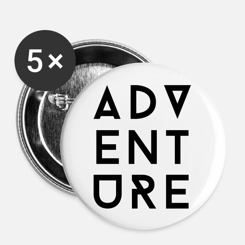 AD Adventure II - Buttons large 2.2''/56 mm (5-pack) - white