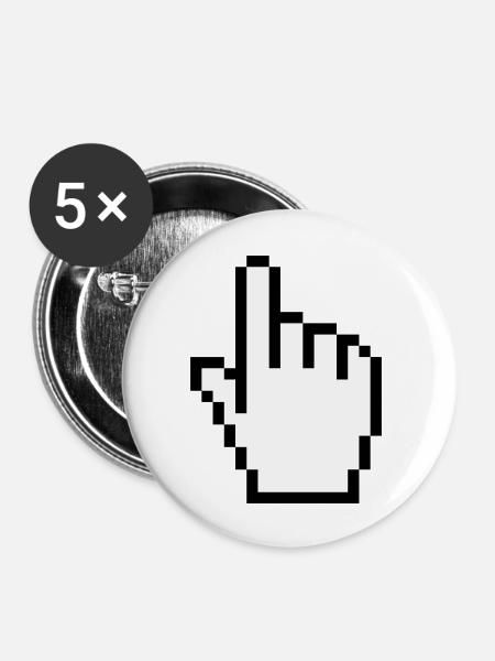 pointer / cursor - Buttons large 2.2''/56 mm (5-pack) - white