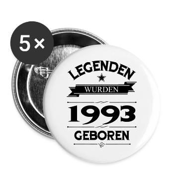 1993 - Buttons groß 56 mm (5er Pack) - Weiß - Vorne