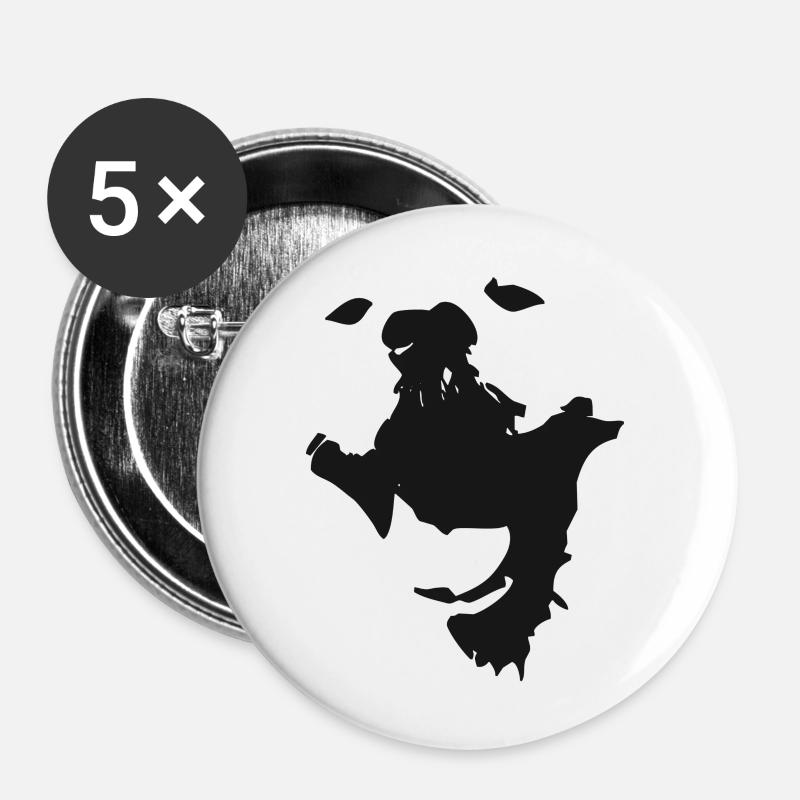 samoyed - Buttons large 2.2''/56 mm (5-pack) - white