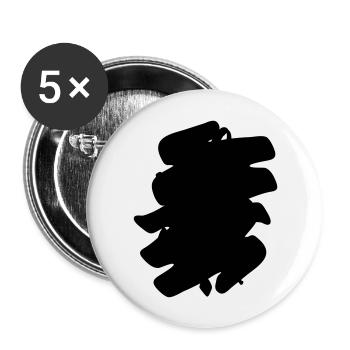 Vibe with me - Buttons groß 56 mm (5er Pack) - Weiß - Vorne