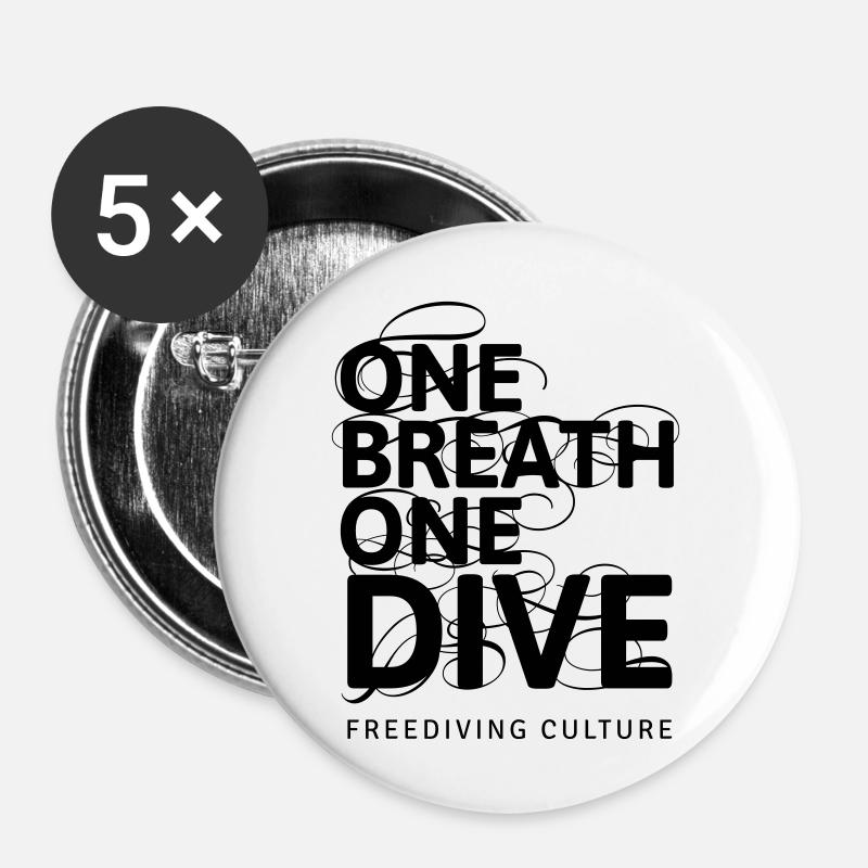 One Breath One Dive III - Buttons large 2.2''/56 mm (5-pack) - white