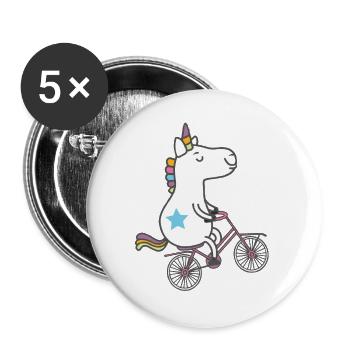 unicorn only - Buttons large 2.2''/56 mm (5-pack) - white - Front