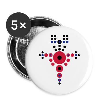 viking - Buttons large 2.2''/56 mm (5-pack) - white - Front