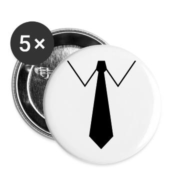 2541614 10986963 carnaval - Lot de 5 grands badges (56 mm) - blanc - Devant