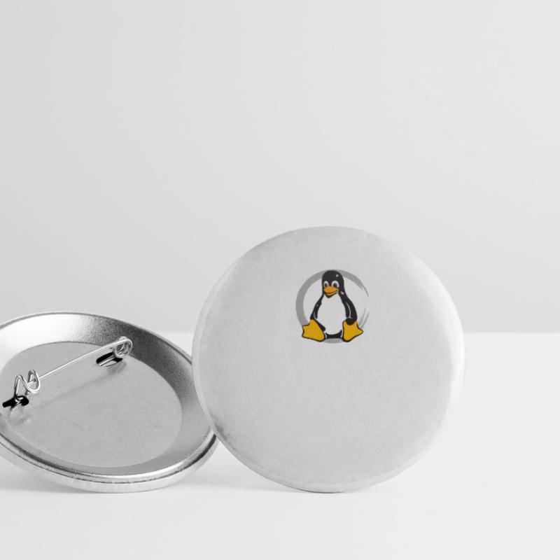 Pc computer Pinguin nerd geek Programmierer Admin Buttons groß 56 mm (5er Pack)