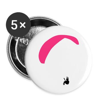 paragliding - Buttons groß 56 mm (5er Pack) - Weiß - Vorne