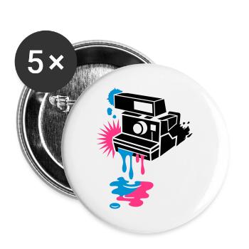 Instant camera - color drips out - - Buttons large 2.2''/56 mm (5-pack) - white - Front