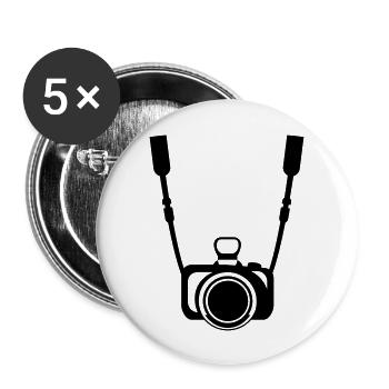 kamera__f1 - Buttons groß 56 mm (5er Pack) - Weiß - Vorne