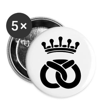 Bäcker - Buttons groß 56 mm (5er Pack) - Weiß - Vorne