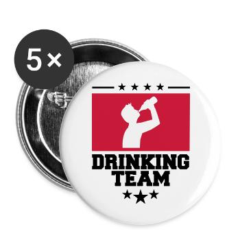 crest cool logo text alcohol beer sau - Buttons large 2.2''/56 mm (5-pack) - white - Front