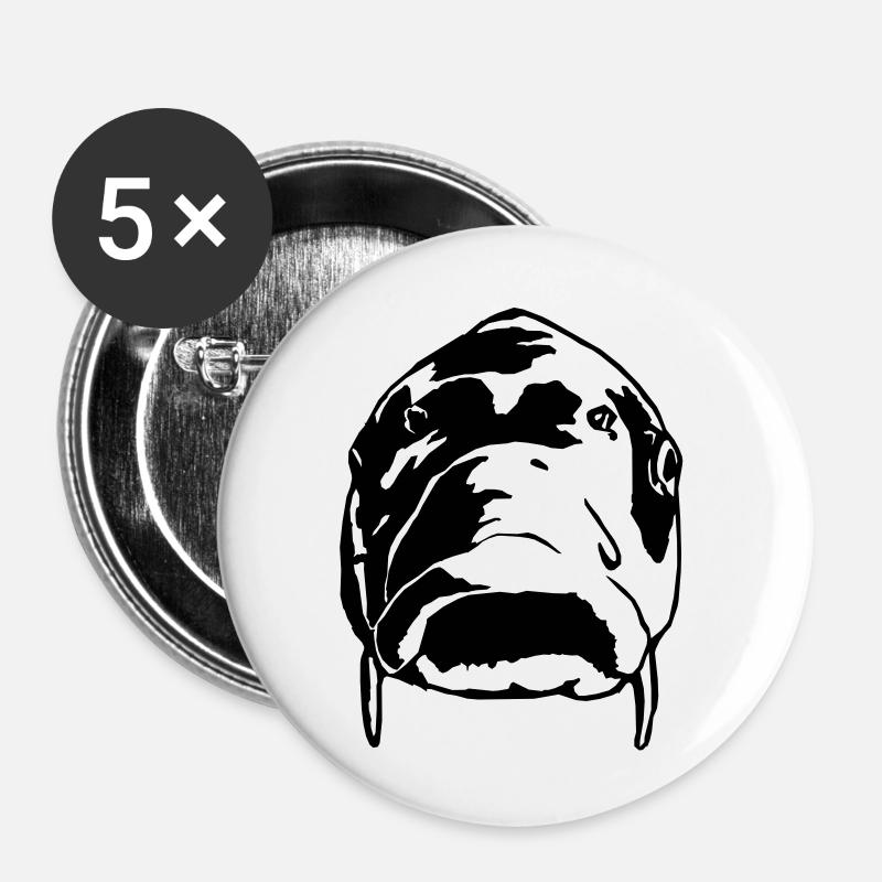 as10_carp_front - Buttons large 2.2''/56 mm (5-pack) - white