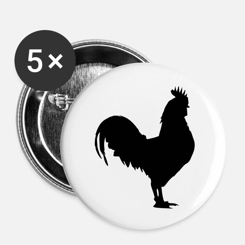 fowl - Buttons large 2.2''/56 mm (5-pack) - white