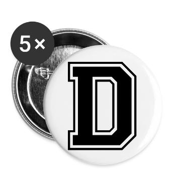 d - Buttons groß 56 mm (5er Pack) - Weiß - Vorne