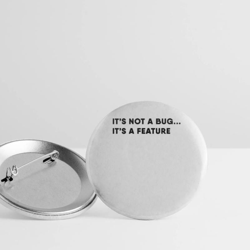 Programmer It's Not A Bug It's A Feature Buttons large 2.2''/56 mm (5-pack)