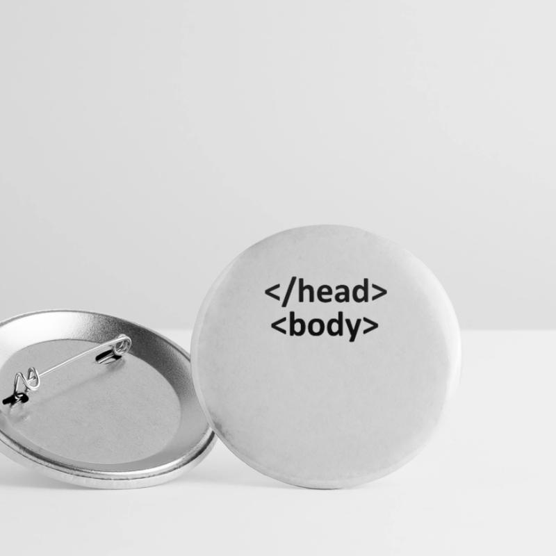 Web developer shirt Buttons large 2.2''/56 mm (5-pack)