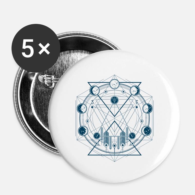 geometry - Buttons large 2.2''/56 mm (5-pack) - white