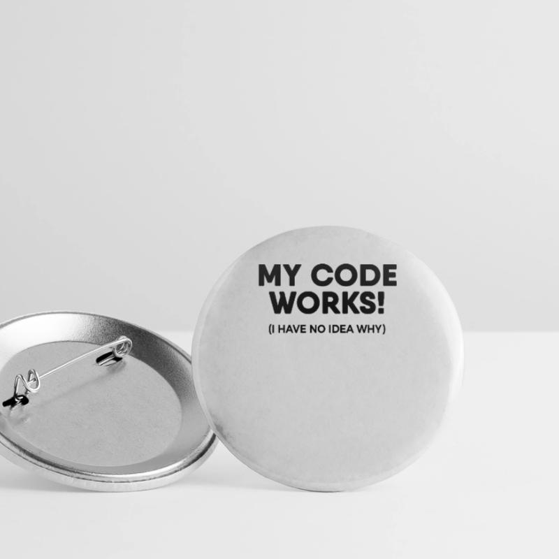 Programmer - My code works Buttons large 2.2''/56 mm (5-pack)