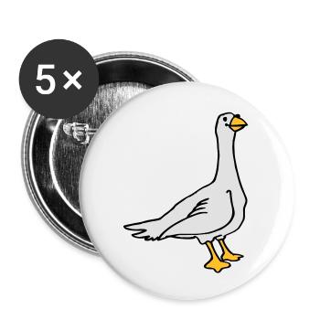 Goose - Buttons large 2.2''/56 mm (5-pack) - white - Front
