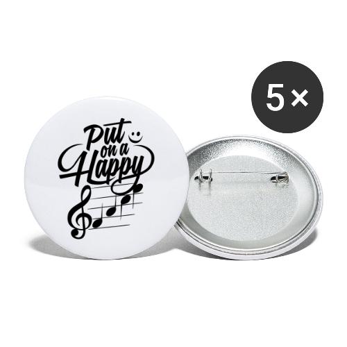 happy face colorize - Buttons groß 56 mm (5er Pack)